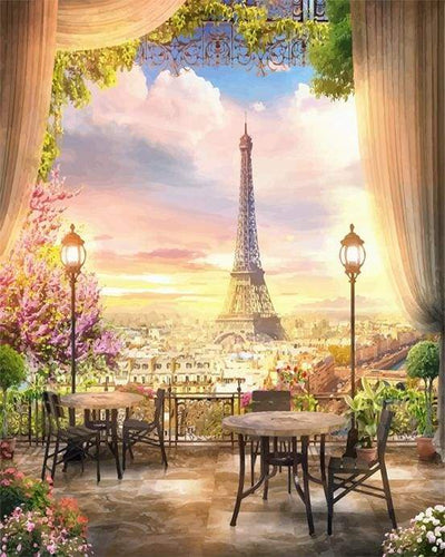 Dipingere con i numeri - Bellissimo Paesaggio Di Parigi