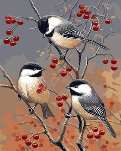 Dipingere con i numeri - Uccelli E Alberi Da Frutto