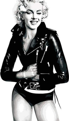 Dipingere con i numeri - Marilyn Monroe In Bianco E Nero