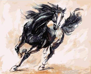 Dipingere con i numeri - Il Cavallo Nero