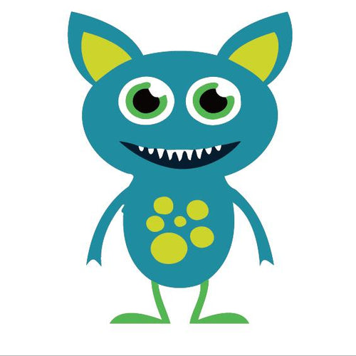 Dipingere con i numeri Bambini - Piccolo Mostro Blu