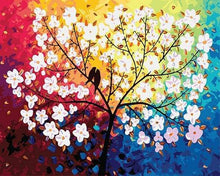 Carica l&#39;immagine nel visualizzatore di Gallery, Dipingere con i numeri - Albero In Fiore E Uccelli In Primavera