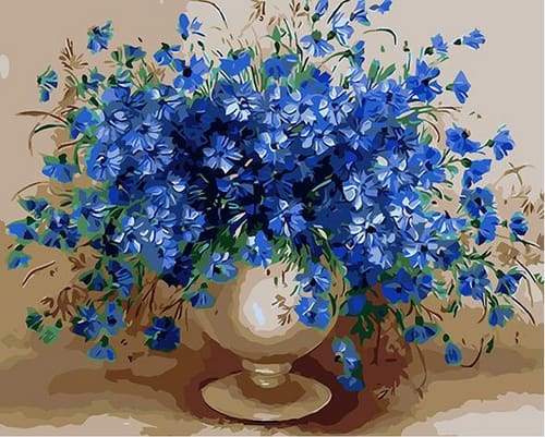 Dipingere con i numeri - Tentazione Blu