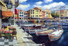 Carica l&#39;immagine nel visualizzatore di Gallery, Dipingere con i numeri - Barche In Porto