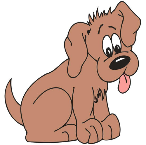 Dipingere con i numeri Bambini - Cane Marrone