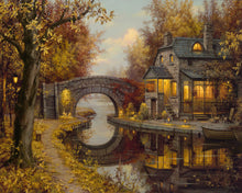 Carica l&#39;immagine nel visualizzatore di Gallery, Dipingere con i numeri Rifugio nella tranquillità Figured&#39;Art avanzate nuovi arrivi città paesaggi