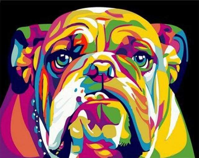 Dipingere con i numeri - Bulldog Pop Art