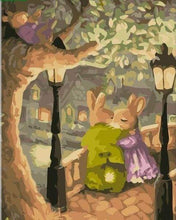 Carica l&#39;immagine nel visualizzatore di Gallery, Dipingere con i numeri - Coppia Di Coniglietti