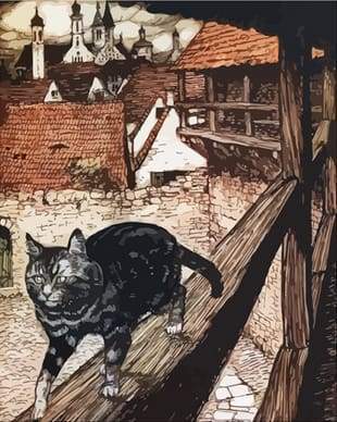 Dipingere con i numeri - Gatto Sulla Mensola