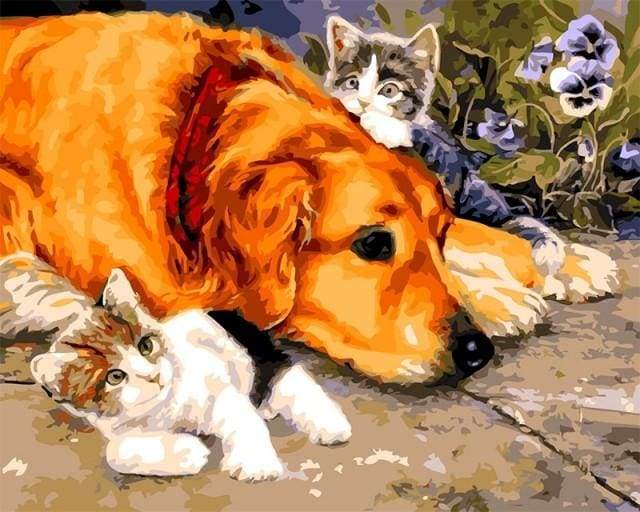 Dipingere con i numeri - Gatti E Cani