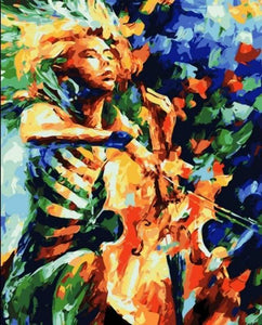 Dipingere con i numeri - Violoncellista
