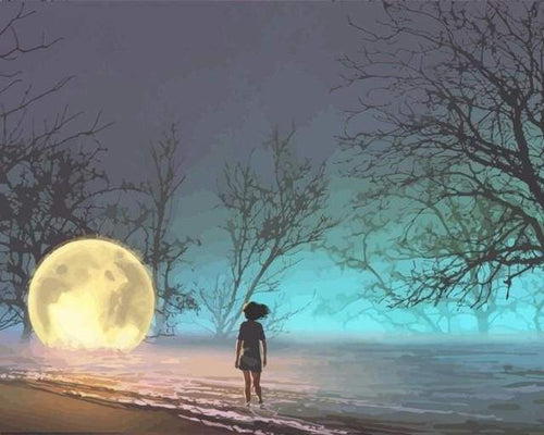 Dipingere con i numeri - Inseguendo La Luna