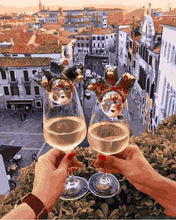 Carica l&#39;immagine nel visualizzatore di Gallery, Dipingere con i numeri - Brindisi Sul Tetto