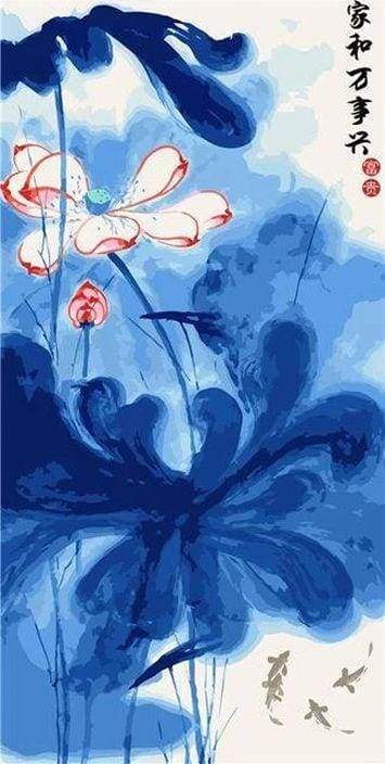Dipingere con i numeri - Fiori Cinesi