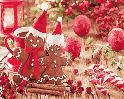 Dipingere con i numeri - Uomo Dei Biscotti Di Natale