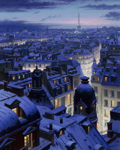Dipingere con i numeri Tetti di Parigi Figured'Art intermedia nuovi arrivi città paesaggi