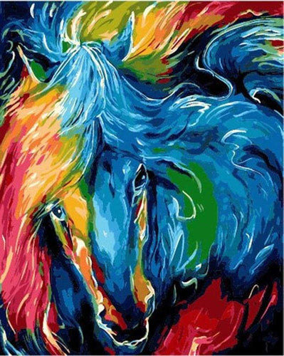 Dipingere con i numeri - Cavallo Colorato