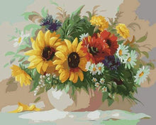 Carica l&#39;immagine nel visualizzatore di Gallery, Dipingere con i numeri - Fiori Colorati In Un Vaso