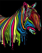 Carica l&#39;immagine nel visualizzatore di Gallery, Dipingere con i numeri - Disegno Di Zebra Colorata