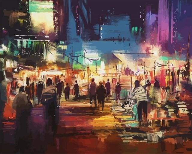 Dipingere con i numeri - Vie Commerciali Della Città