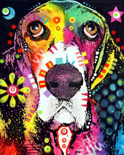 Dipingere con i numeri - Cane Pazzo