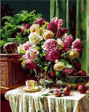 Carica l&#39;immagine nel visualizzatore di Gallery, Dipingere con i numeri - Tazza Di Caffè E Bouquet Delizioso