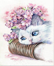 Carica l&#39;immagine nel visualizzatore di Gallery, Dipingere con i numeri - Gattino Carino