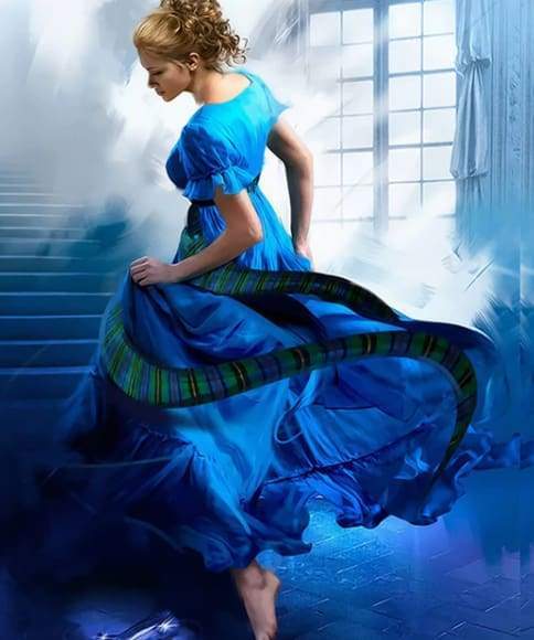 Dipingere con i numeri - Colore Blu Ballerino