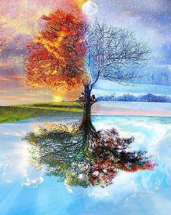 Diamond Painting - Albero 4 Stagioni Classico