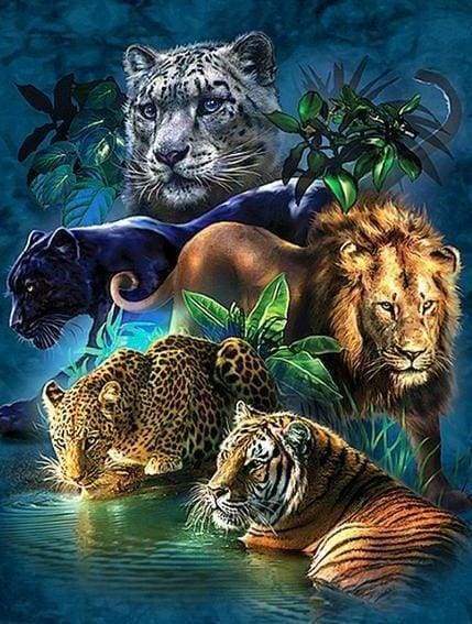 Poster Animali della giungla 
