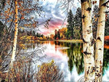 Carica l&#39;immagine nel visualizzatore di Gallery, Diamond Painting - Betulle E Lago