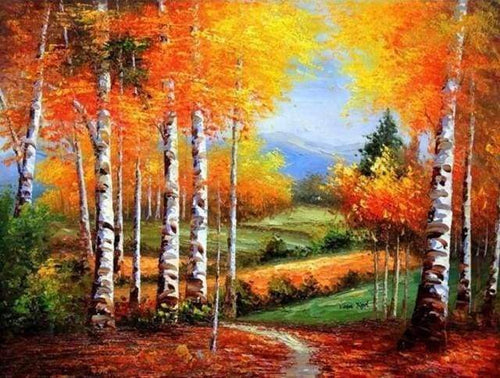 Diamond Painting - Betulle In Autunno