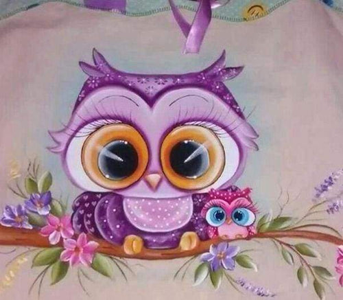 Diamond Painting - Uccelli E Occhi Grandi