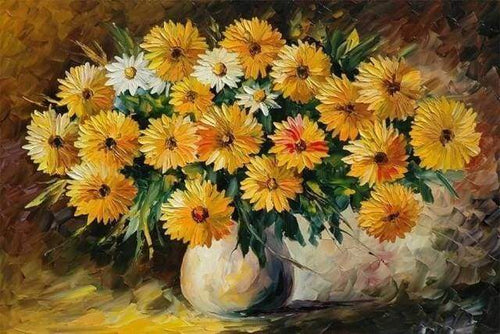 Diamond Painting - Bouquet Di Fiori Gialli