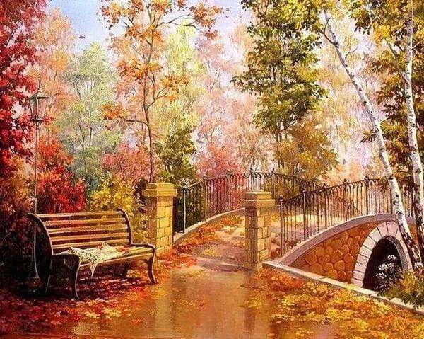 Diamond Painting - Ponte Durante La Caduta