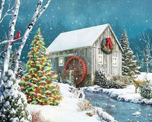 Carica l&#39;immagine nel visualizzatore di Gallery, Diamond Painting - Cabina Vicino Al Fiume