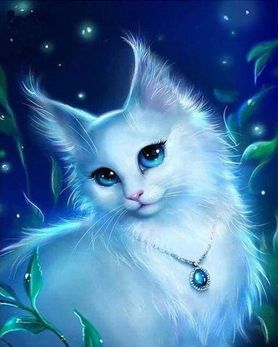 Diamond Painting - Gatto E Collana