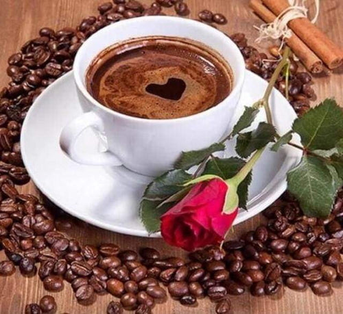 Diamond Painting - Caffè E Rose