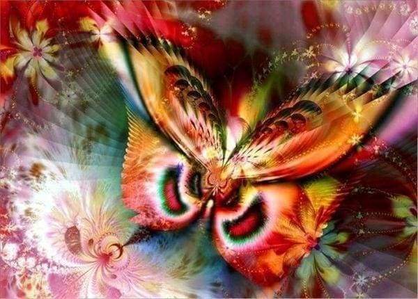 Diamond Painting - Farfalla Colorata