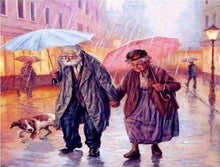 Carica l&#39;immagine nel visualizzatore di Gallery, Diamond Painting - Coppia Sotto La Pioggia