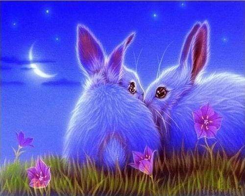 Diamond Painting - Conigli Carini