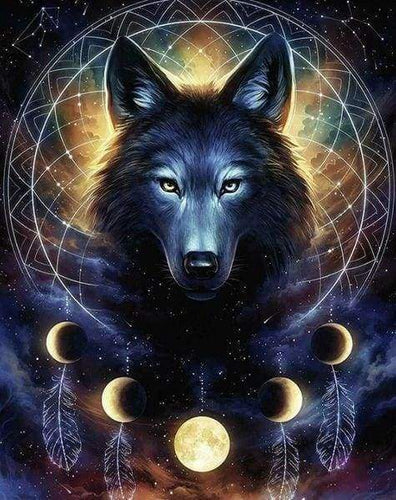 Diamond Painting - Lupo Scuro
