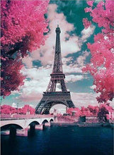 Carica l&#39;immagine nel visualizzatore di Gallery, Diamond Painting - Torre Eiffel E Fiori