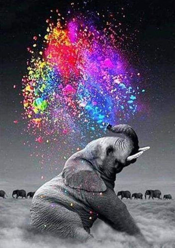 Diamond Painting - Elefante E Colori