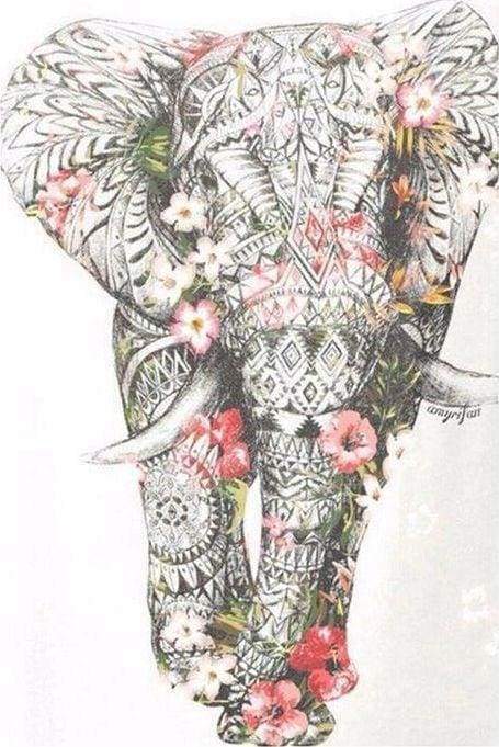 Diamond Painting - Elefante