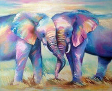 Carica l&#39;immagine nel visualizzatore di Gallery, Diamond Painting - Elefanti In Amore