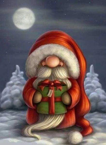 Diamond Painting - Babbo Natale Con Il Suo Cappuccio