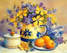 Carica l&#39;immagine nel visualizzatore di Gallery, Diamond Painting - Fiori E Albicocche