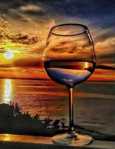 Diamond Painting - Vetro E Mare All'Orizzonte