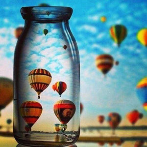 Diamond Painting - Mongolfiera E Vaso